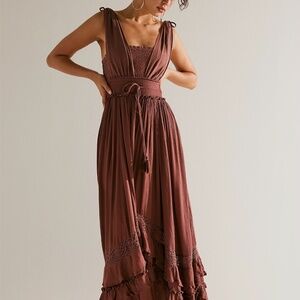 Free People boho Santa Maria Maxi Dress